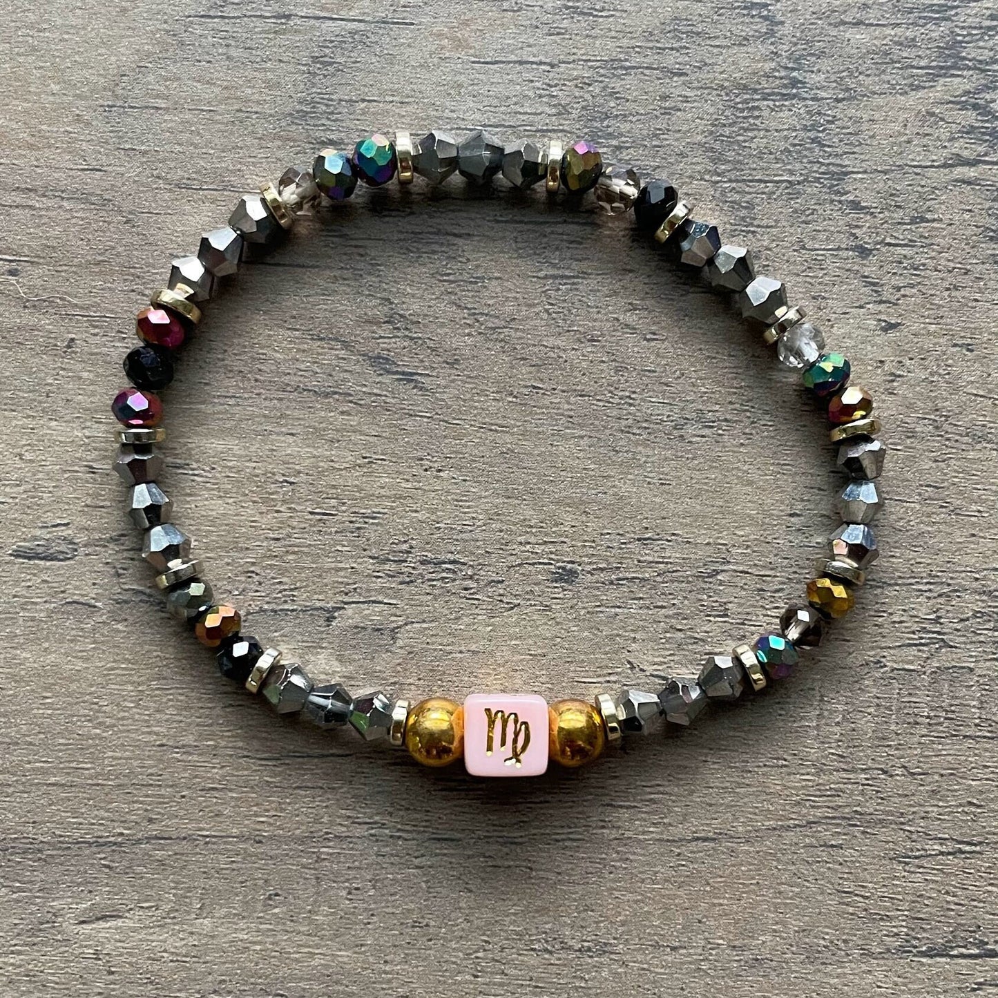 Bicone Custom Personalized Beaded Bracelets