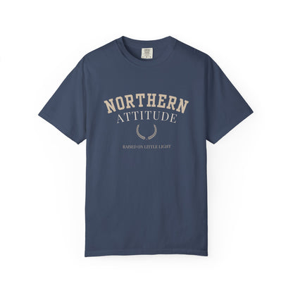 Northern Attitude | NK Inspired | Unisex Garment-Dyed T-Shirt, Casual Wear, Gift for Him/Her, Summer Style, Northern Pride, Adventure Tee