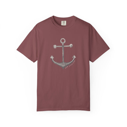 New England Anchor T-Shirt, Perfect for Summer Fun, Beach Days, Gifts for Sailors, Casual Wear, Boat Enthusiast's Apparel