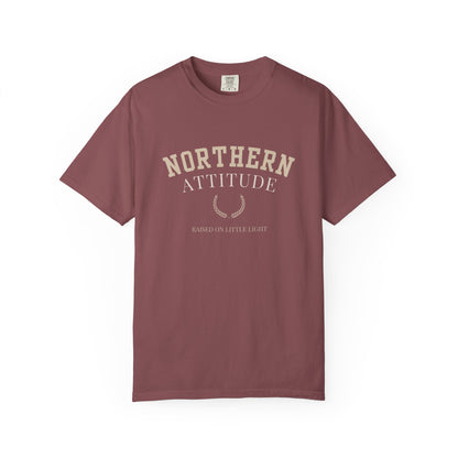 Northern Attitude | NK Inspired | Unisex Garment-Dyed T-Shirt, Casual Wear, Gift for Him/Her, Summer Style, Northern Pride, Adventure Tee