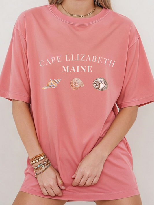 Cape Elizabeth Maine T-Shirt | NK Inspired | Beach Lover Gift, Summer Casual Wear, Family Vacation Shirt, Ocean Inspired Apparel