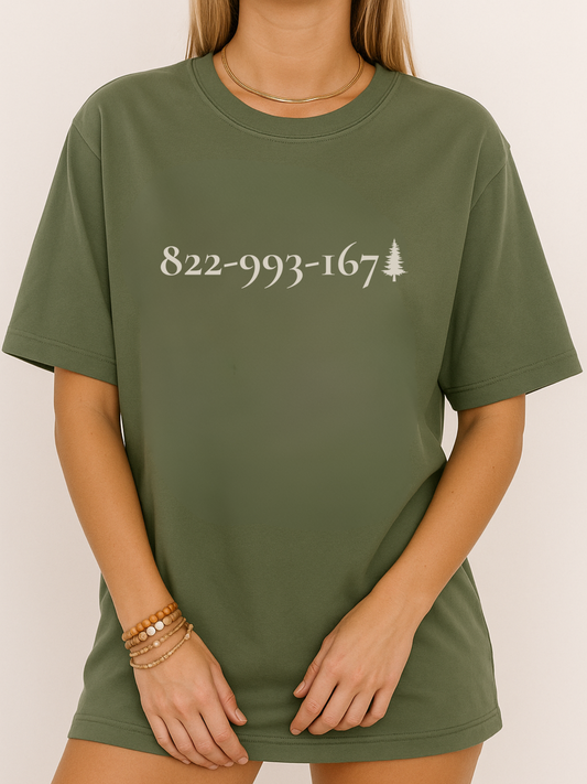 Dial Drunk | NK Inspired | Cozy Unisex T-shirt with 822-993-167 Design, Perfect for Casual Outings, Comfortable Everyday Wear, Nature-Lover