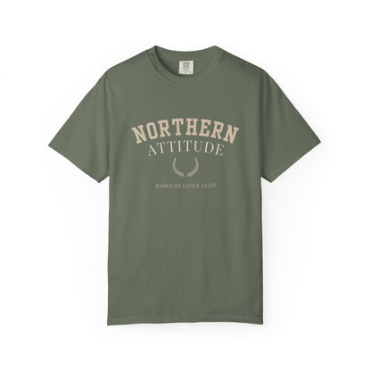 Northern Attitude | NK Inspired | Unisex Garment-Dyed T-Shirt, Casual Wear, Gift for Him/Her, Summer Style, Northern Pride, Adventure Tee