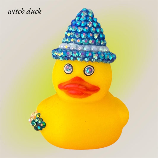 Rhinestone Duck | Witchy Rubber Duck | Bedazzled Bling Duck