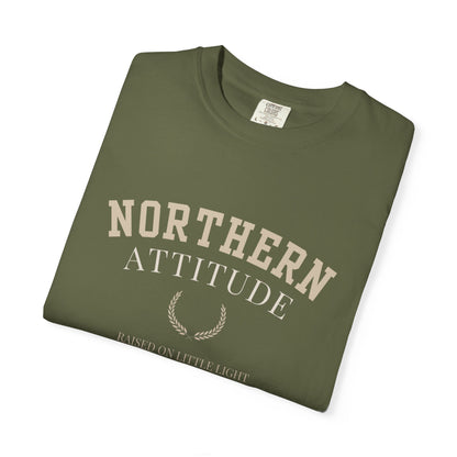 Northern Attitude | NK Inspired | Unisex Garment-Dyed T-Shirt, Casual Wear, Gift for Him/Her, Summer Style, Northern Pride, Adventure Tee