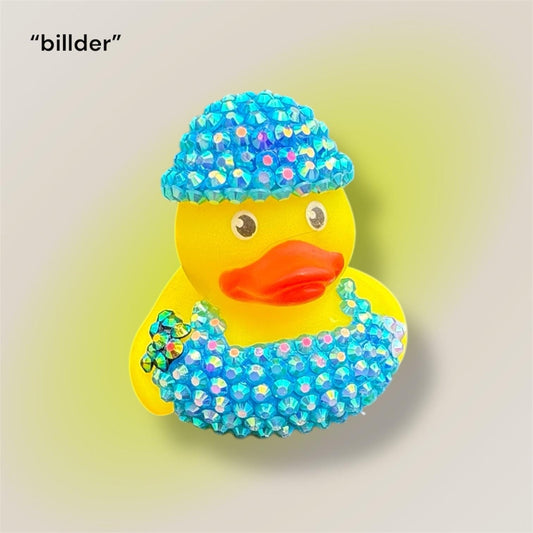 Working Billder Duck | Construction Worker Chick | Builder Rubber Duck | Bedazzled Bling Duck