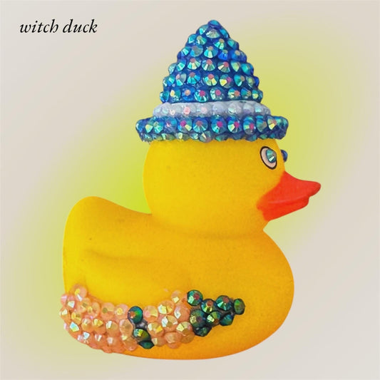Rhinestone Duck | Witchy Rubber Duck | Bedazzled Bling Duck